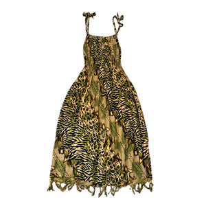 🦋2 For $50🦋Animal Print Smocked Dress